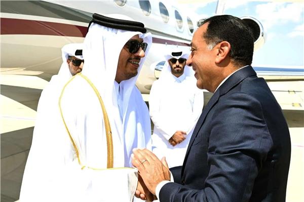مدبولي ورئيس الوزراء القطري
