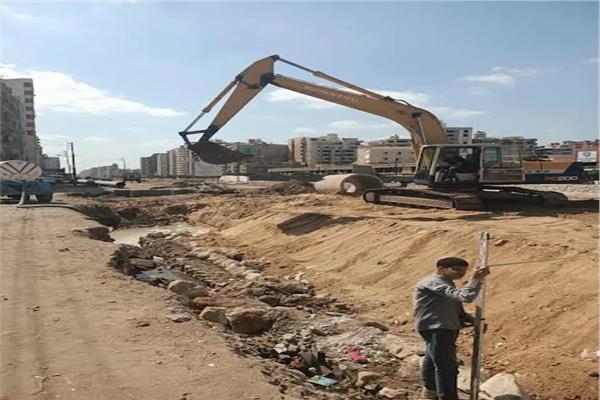  أعمال تطوير كورنيش محور محلة منوف بطنطا
