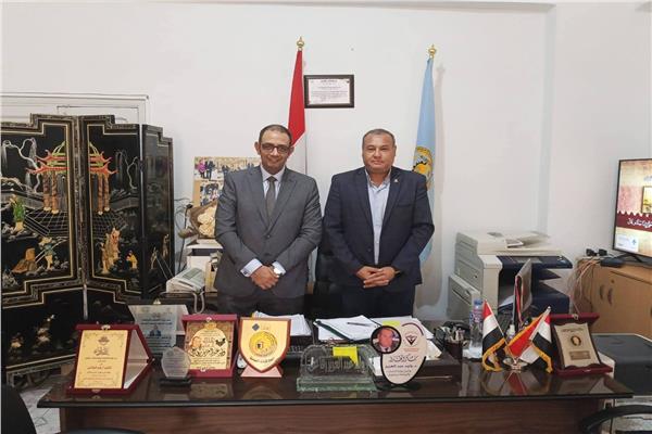 مدير عام الشباب والرياضة بمطروح يستقبل مدير جهاز تنمية المشروعات