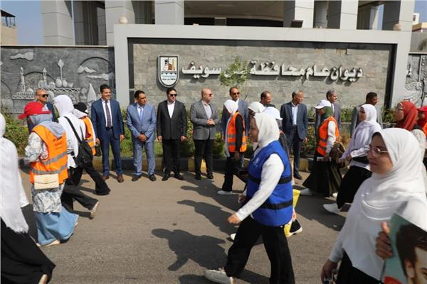 "قوتنا في شبابنا" مسيرة رياضية للتوعية بخطورة الإدمان في بني سويف 