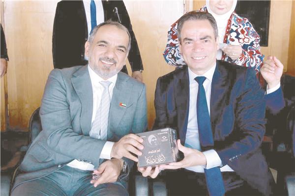 المسلمانى مع د. الكعبى رئيس وفد بريدج