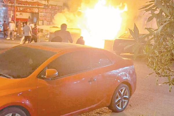 الماس الكهربائى يتسبب فى حريق فرن بطنطا