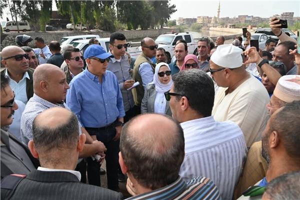 وزير الموارد المائية والري يتفقد  المنظومة المائية بالشرقية