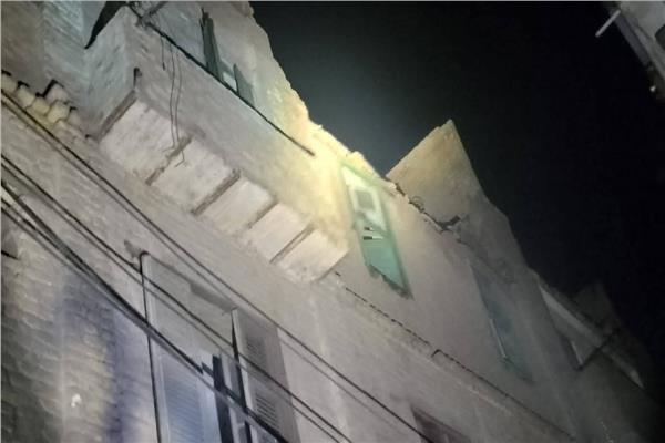 انهيار شرفة منزل بالشرقية