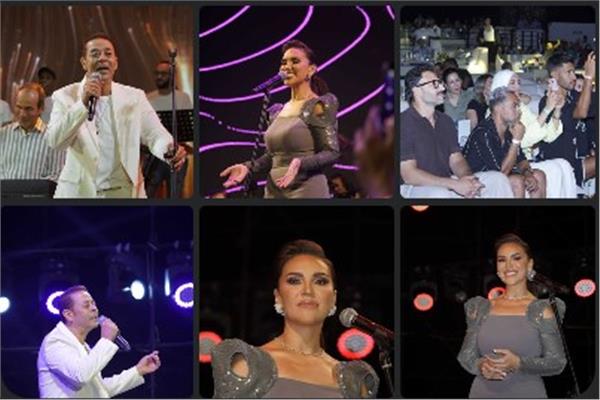 مي فاروق تتألق رفقة مدحت صالح بمهرجان مراسي