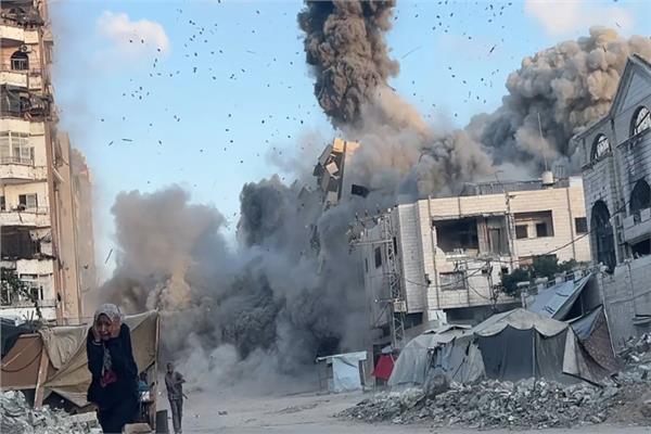  قصف إسرائيلي على خيمتي نازحين غربي مدينة غزة