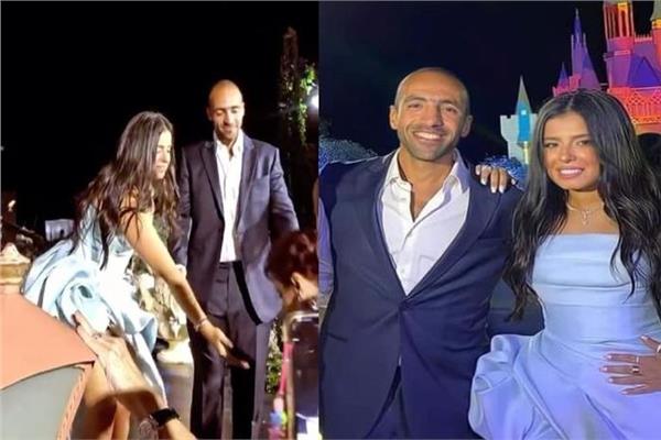مريم عامر منيب مع خطيبها الفنان الراحل عمرو ستين