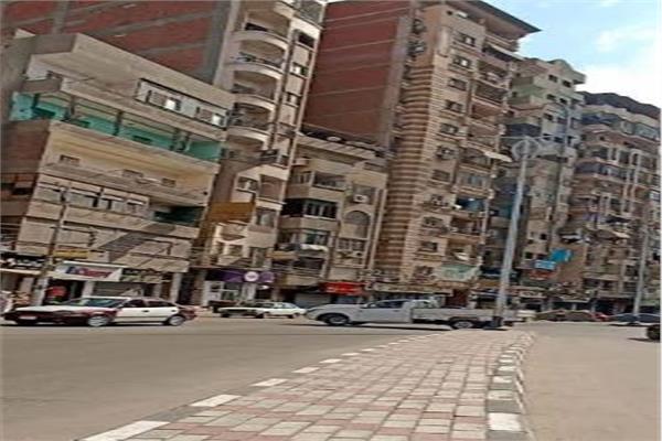 رصف شارع الجلاء بالمنصورة