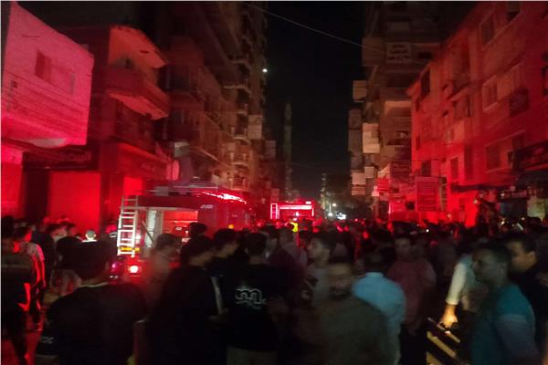 حريق هائل بمطعم شهير في «أبوحمص» بالبحيرة