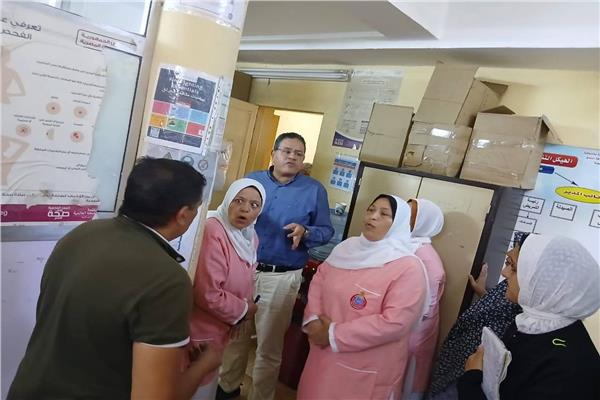 جولة مفاجئة لوكيل صحة المنوفية ببركة السبع