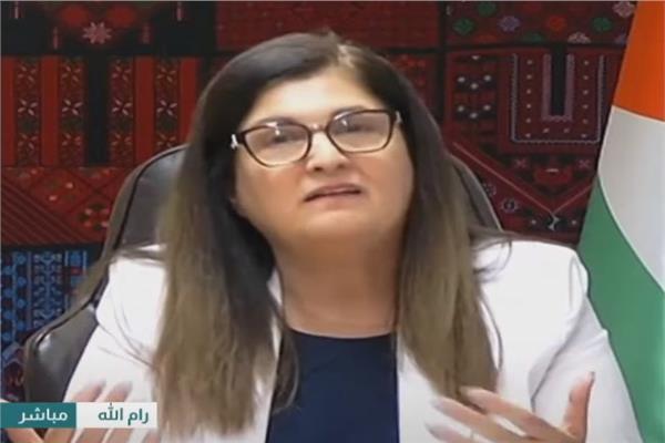  وزيرة الخارجية والمغتربين الفلسطينية 