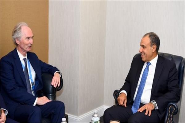 لقاء وزير الخارجية مع مبعوث الأمم المتحدة الخاص إلى سوريا