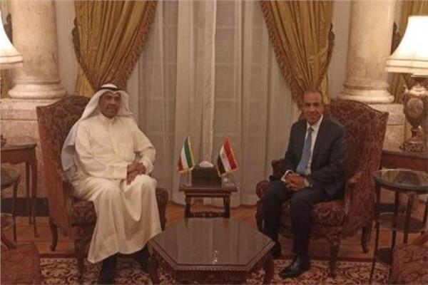 الدكتور بدر عبد العاطي ووزير خارجية الكويت