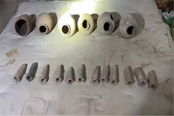 القطع الأثرية المضبوطة