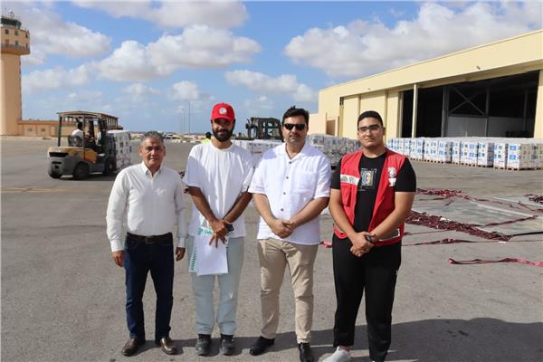 وصول الشحنة الرابعة من المساعدات الإنسانية