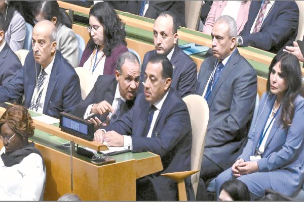 جانب من مشاركة رئيس الوزراء فى الجلسة الافتتاحية 