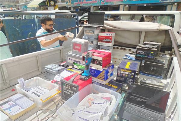 ورشة لغش بطاريات سيارات بالإسكندرية 
