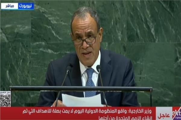 كلمة وزير الخارجية المصري، الدكتور بدر عبد العاطي، أمام الجمعية العامة للأمم المتحدة