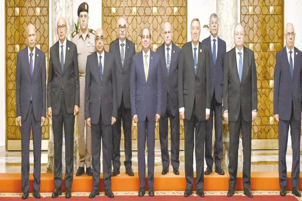 الرئيس عبد الفتاح السيسى خلال لقائه أعضاء المجلس الأعلى للجهات والهيئات القضائية  