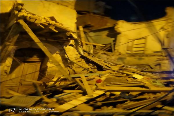 انهيار جزئي لعقار في الإسكندرية