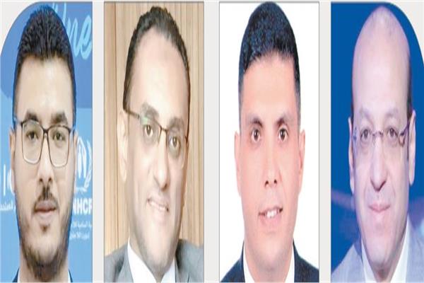 د. مصطفى بدرة و د. شريف فاروق ود. أحمد شوقى ود. محمد علاء الدين