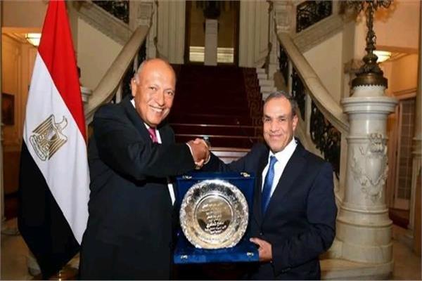 د.بدر عبد العاطي وسامح شكري - أرشيفية 