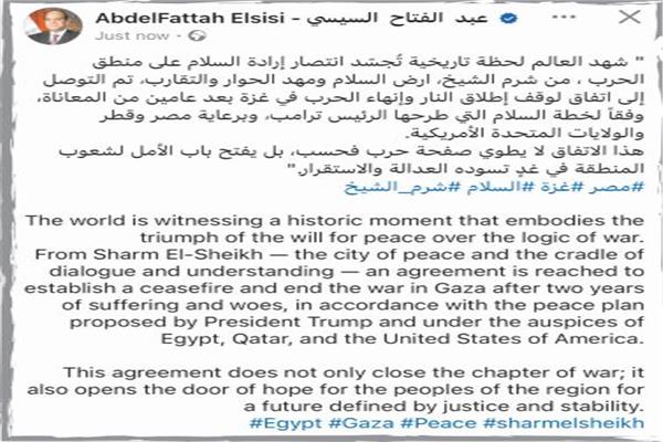 الرئيس عبدالفتاح السيسى