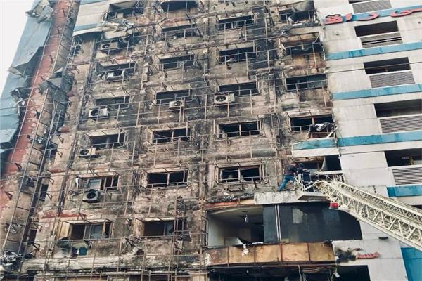  حريق مستشفى راقودة بمنطقة كرموز