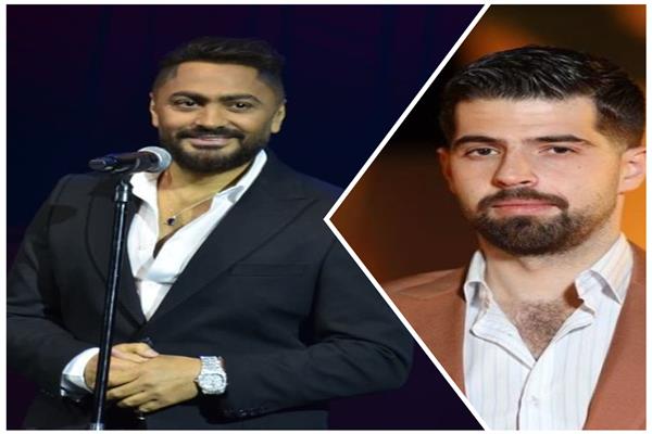طارق الإبياري وتامر حسني 
