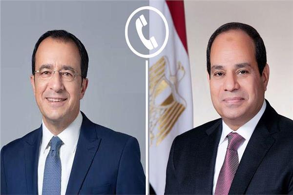 السيد الرئيس ونظيره القبرصي  نيكوس كريستودوليدس
