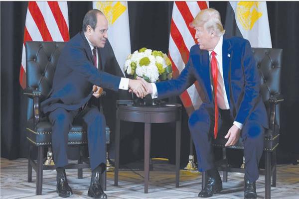 الرئيسان عبد الفتاح السيسى ودونالد ترامب فى أحد اللقاءات التى جمعت بينهما