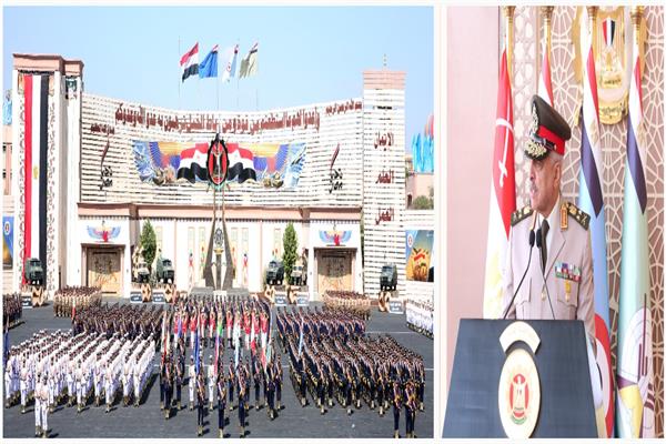 وزير الدفاع والإنتاج الحربي يشهد حفل تخرج دفعات جديدة من الكليات العسكرية