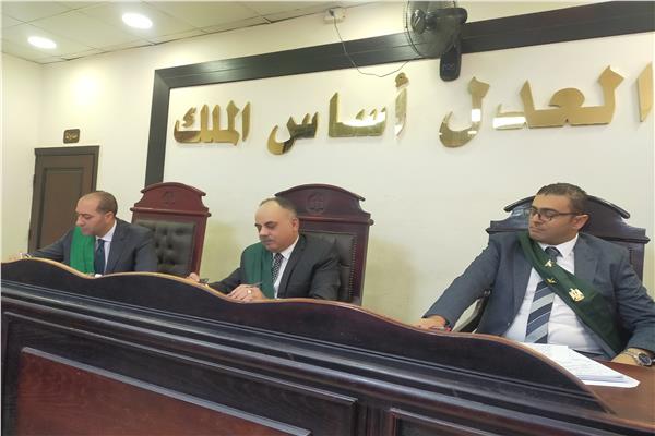 هيئة المحكمة برئاسة المستشار  محمد حسن عبد الباقى مغيب