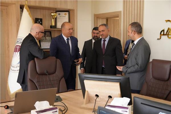 رئيس جامعة المنصورة يزور كلية القانون بجامعة بغداد 