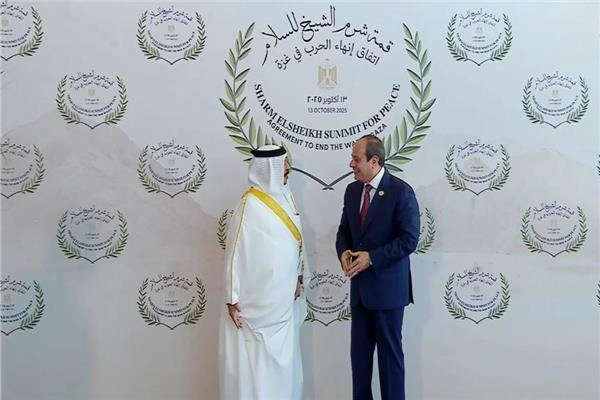  الرئيس عبدالفتاح السيسي وملك البحرين حمد بن عيسى آل خليفة