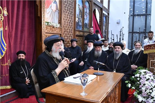  البابا تواضروس يشيد بتوقيع اتفاقية إنهاء الحرب في غزة