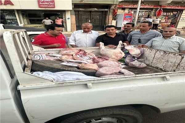 ضبط لحوم مذبوحة خارج المجازر ودواجن فاسدة بالمنوفية