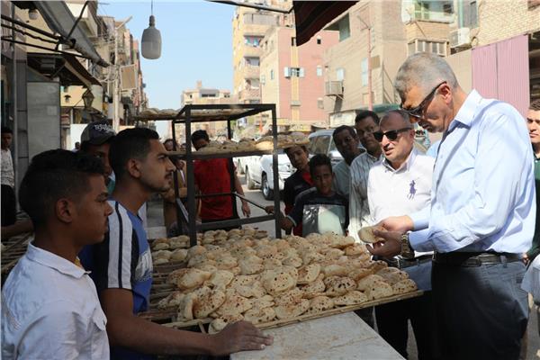 محافظ أسوان خلال الجولة