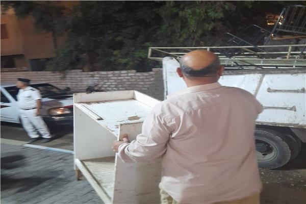 حملات مكبرة لإزالة الاشغالات بمدينة الزقازيق 