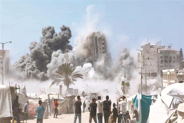 صورة أرشيفية لقصف إسرائيلي على غزة