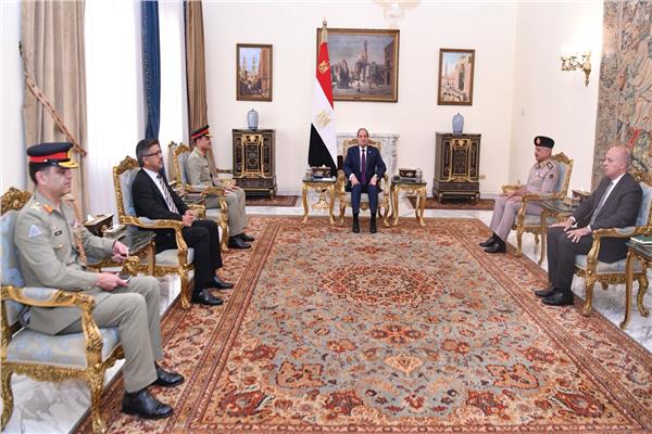 السيد الرئيس عبد الفتاح السيسي خلال اللقاء