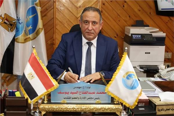 اللواء محمد عبدالفتاح رئيس مجلس إدارة شركة مياه الشرب والصرف الصحى بالغربية