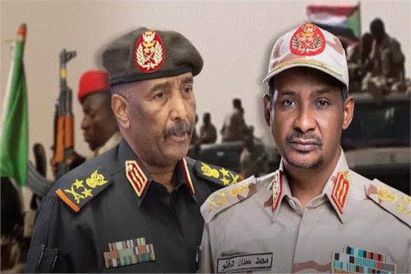 محمد حمدان دقلو وعبد الفتاح البرهان