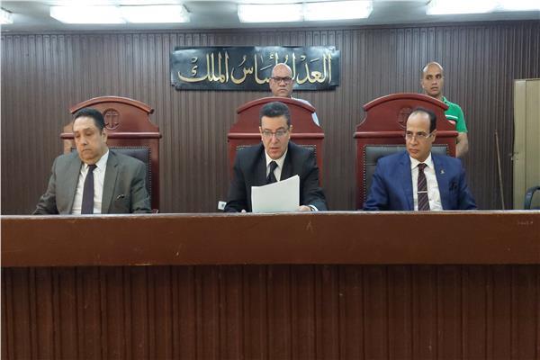 هيئة المحكمة برئاسة المستشار أيمن كمال عرابى حسين
