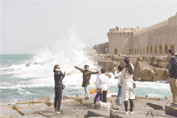 شواطئ الإسكندرية فى الخريف