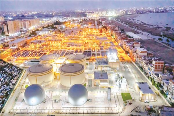 محطة معالجة الصرف الصحى بالتنقية الشرقية فى الإسكندرية