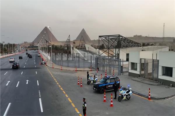 تمركزات أمنية في محيط المتحف المصري الكبير
