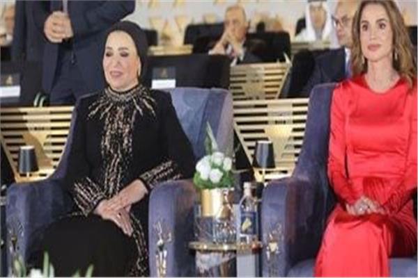 الملكة رانيا العبد الله والسيدة انتصار السيسي