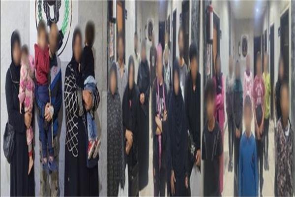 المتهمين بعد القبض عليهم