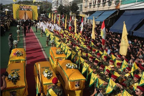 لبنان.. تشييع حاشد لعناصر من حزب الله